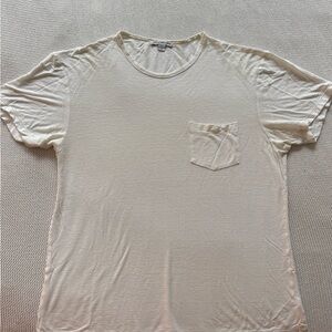 James Perse White Short Sleeve Tee